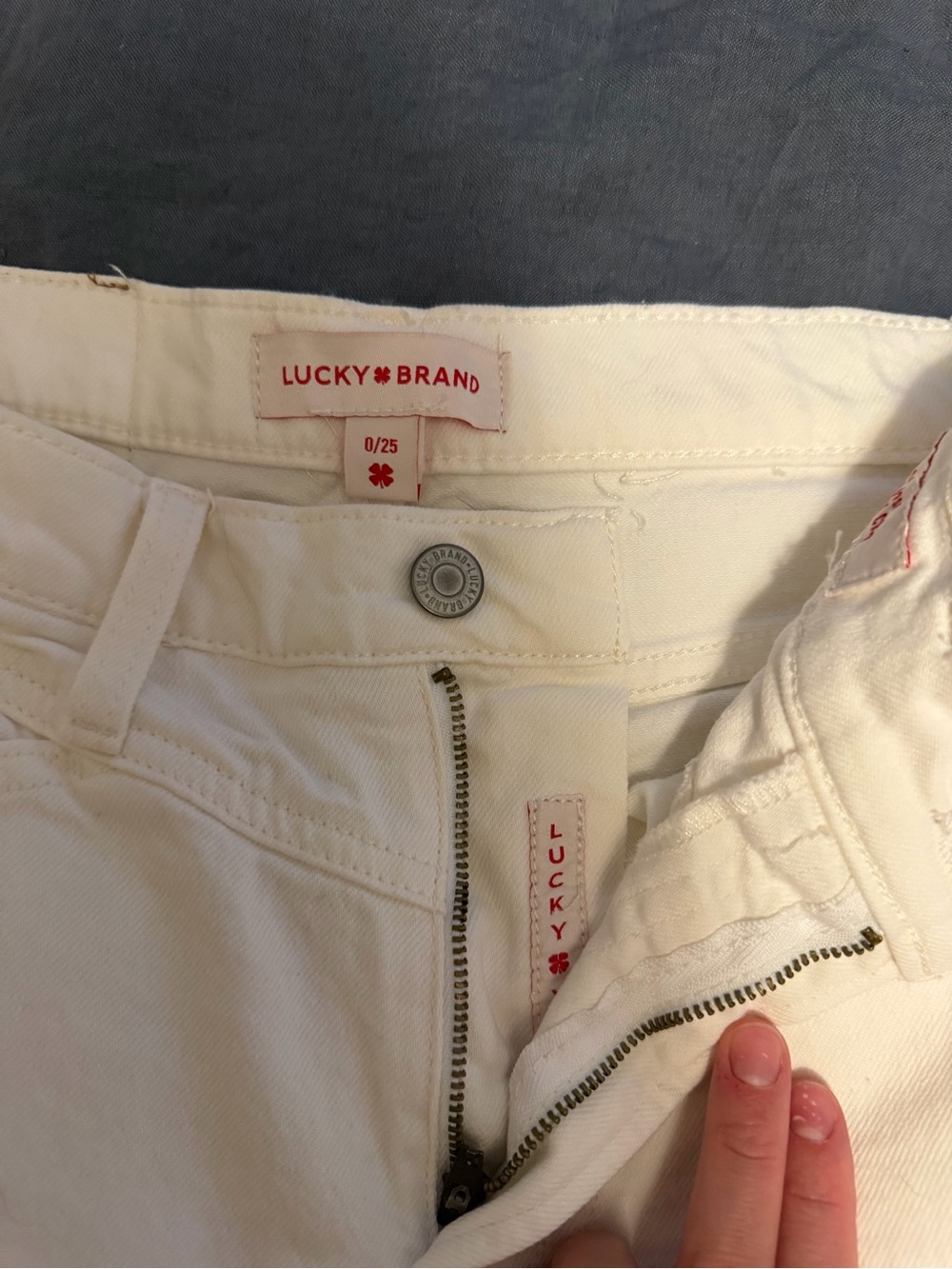 Lucky Brand Off-White High-Rise Jeans - Picture 2 of 5